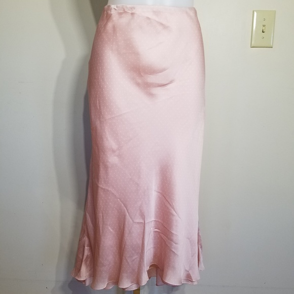 Ralph Lauren Dresses & Skirts - Ralph Lauren Polka Silk Midi Skirt Sz 12